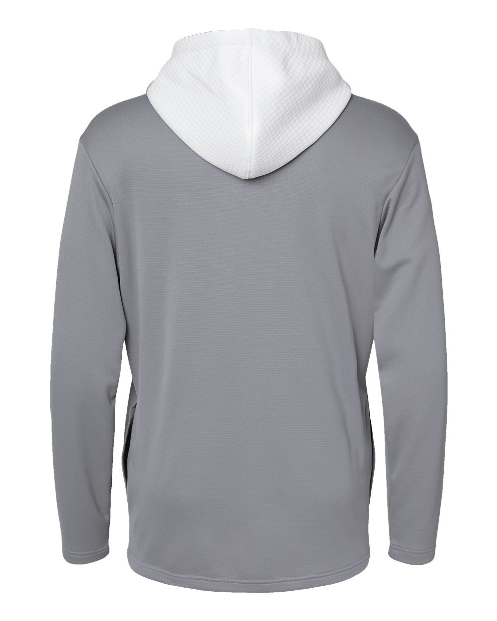 Men's Textured Mixed Media Midweight Hooded Sweatshirt - A530, custom hoodie or sweatshirt with logo imprint 2