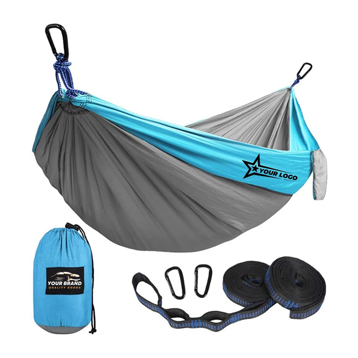 Portable And Durable Nylon Travel Camping Hammock 5