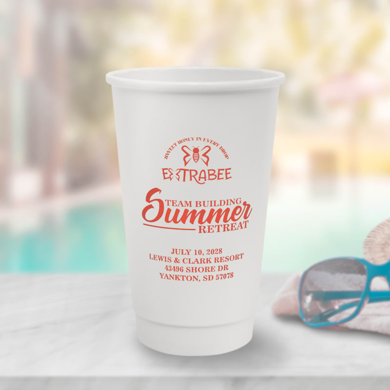 Custom 16 Oz. Double Wall Paper Hot Cups 8