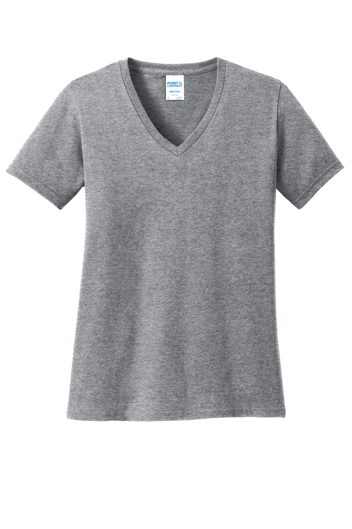 Port & Co Women's Core Cotton V-Neck Tee. LPC54V 157
