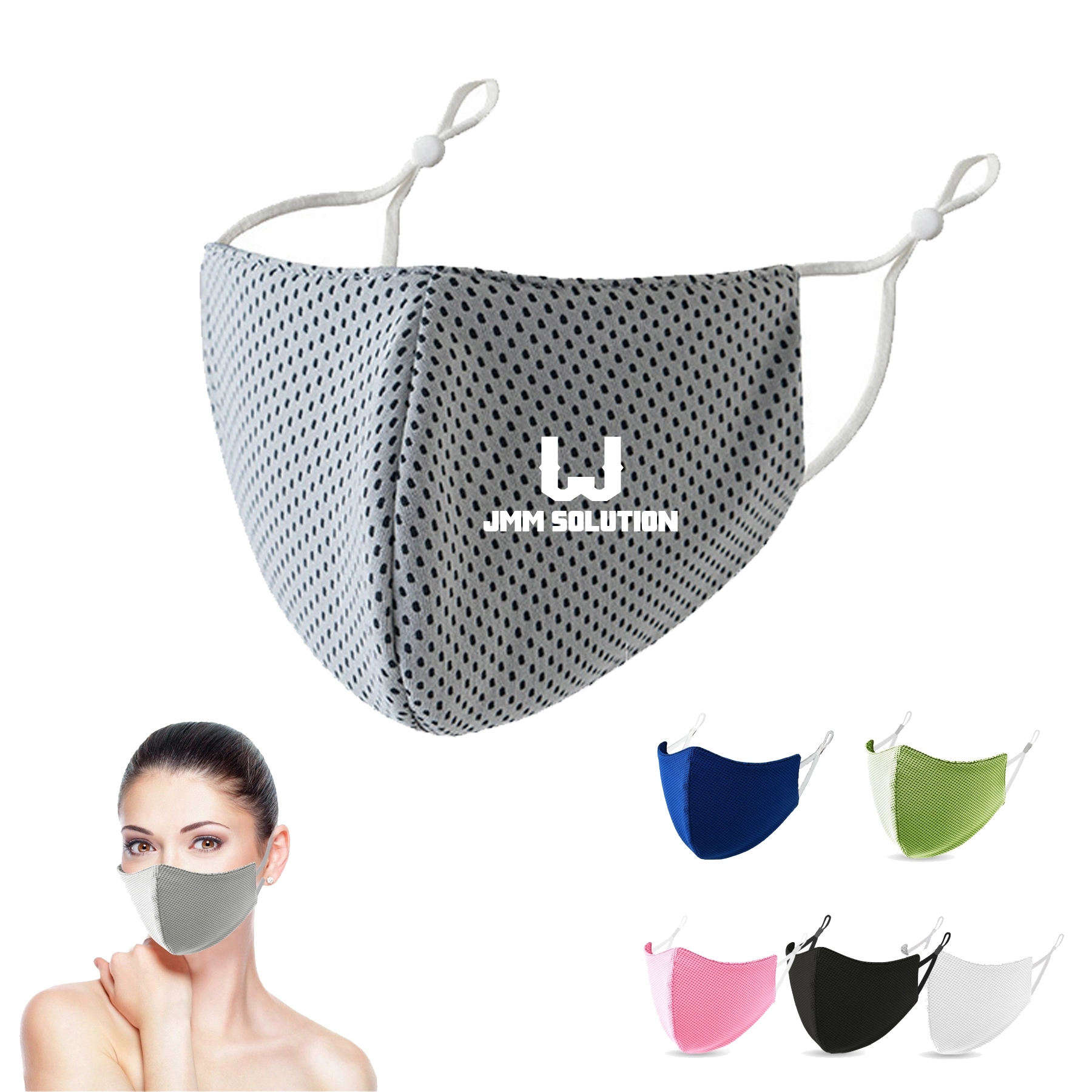 Workout Sports Breathable Washable Adjustable Face Mask 2