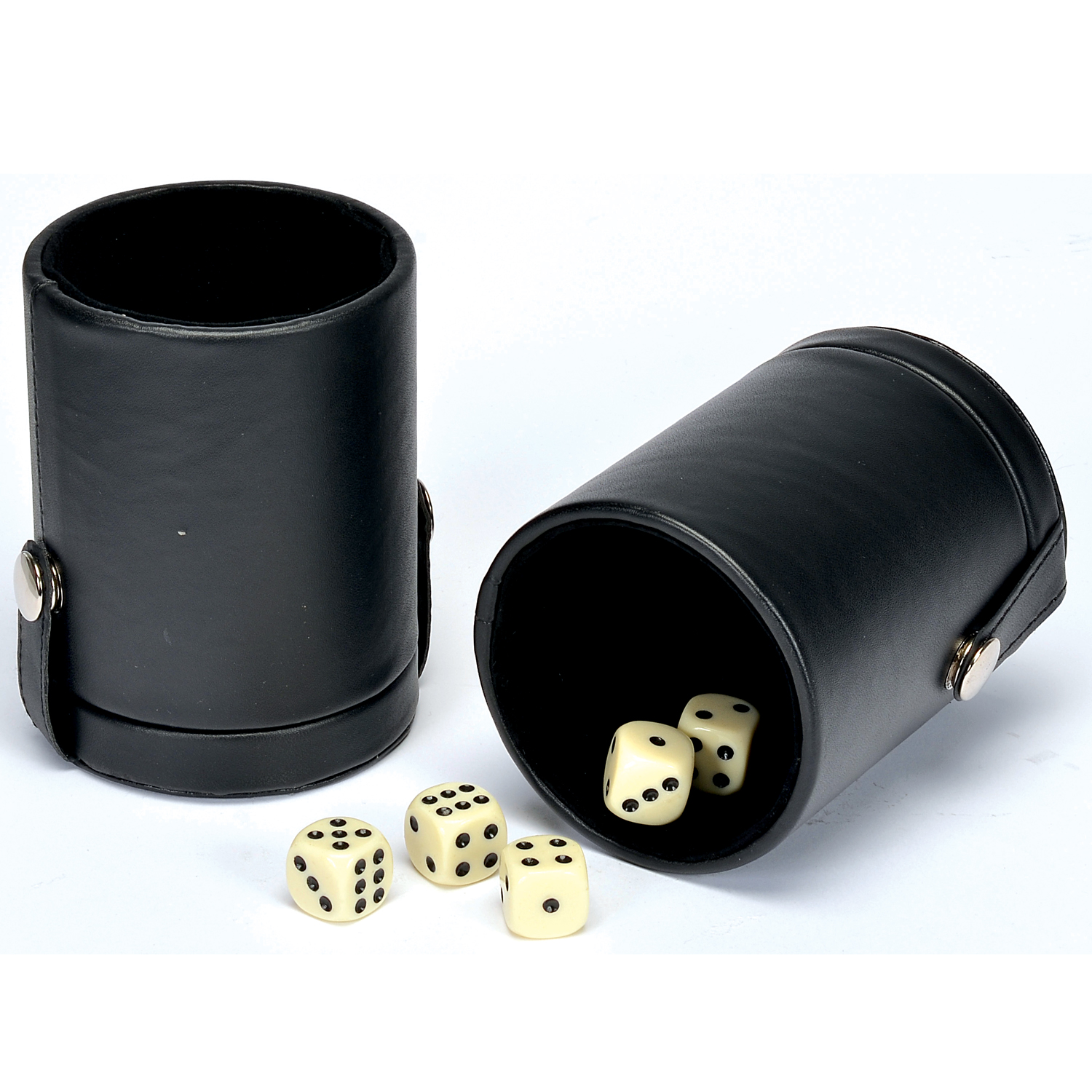 Black Deluxe Dice Cups with Storage (5 Dice) 2