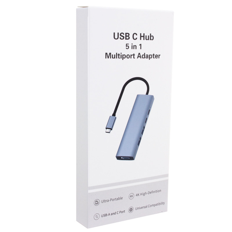 USB-C Hub 5-in-1 Multiport Adapter 100W PD and HDMI 7