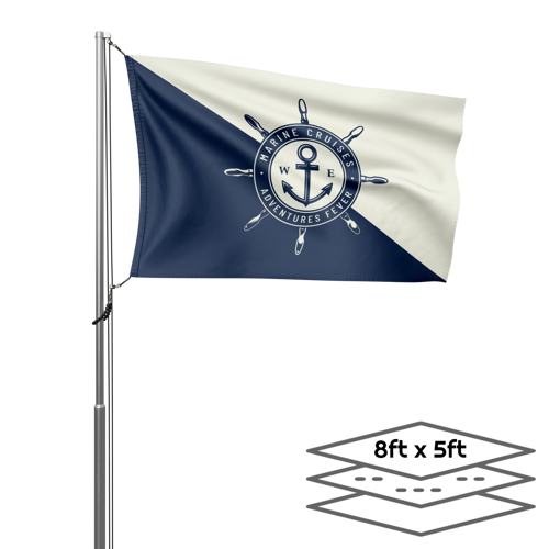 Double-Sided Dye Sublimation 3-Layer 8ft x 5ft Flag 6