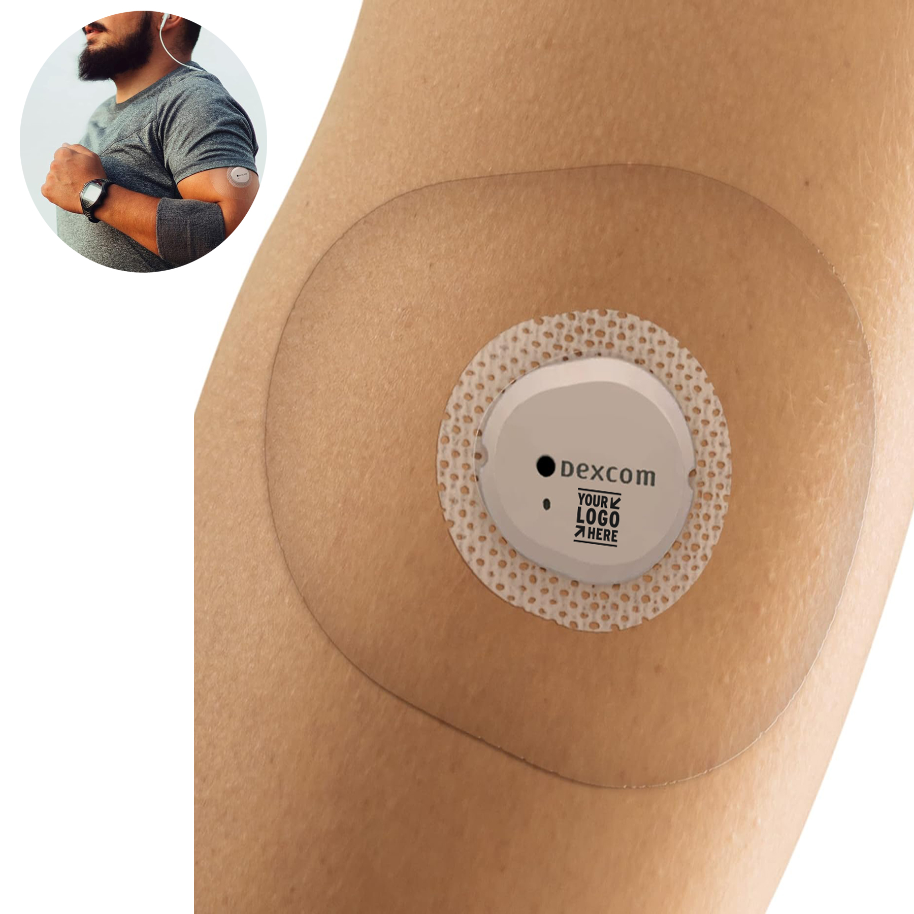 Clear Premium Waterproof Pre Cut Back Paper Adhesive Patch for G7