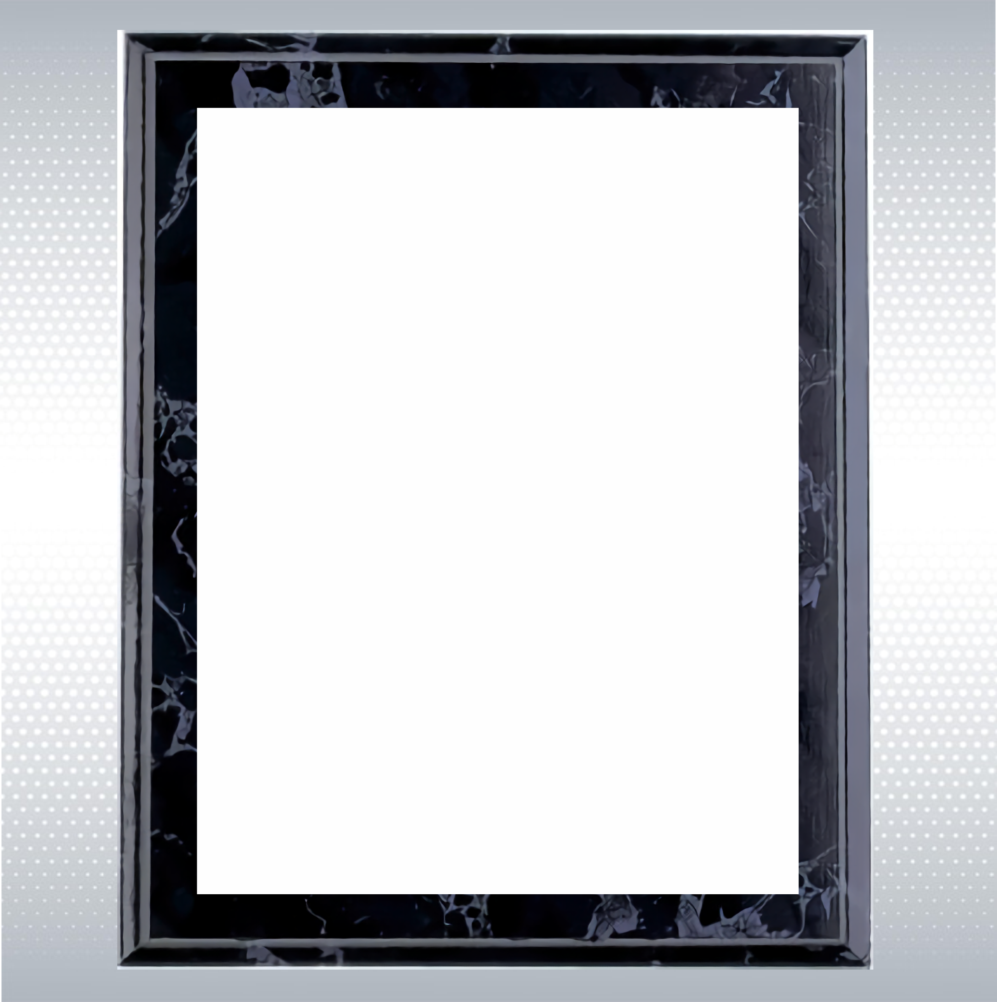 Full Color Digital Print Black Marble Finish Plaque (10.5" x 13") 6