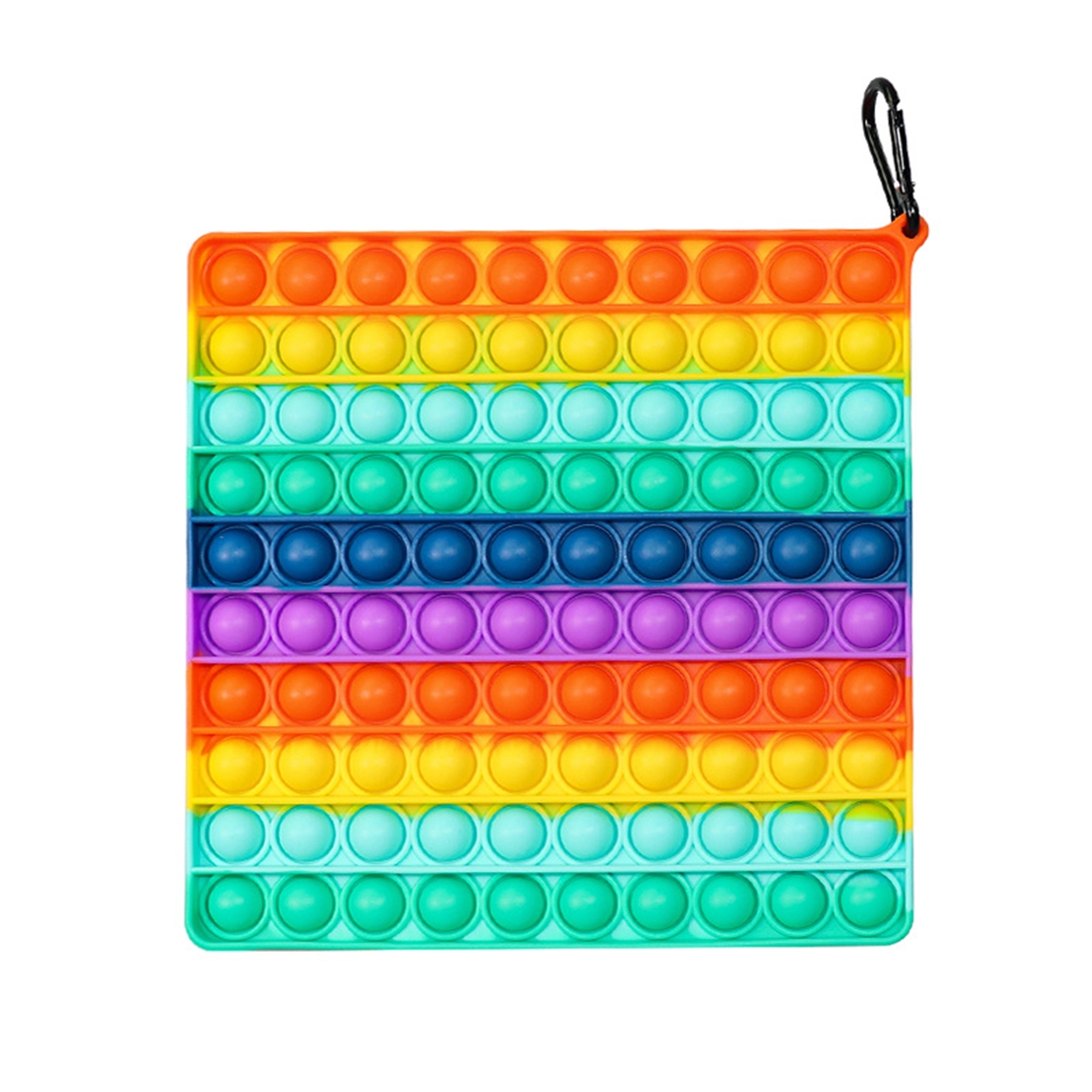 Square Large Size Rainbow Push Pop Bubble Fidget Toy 2
