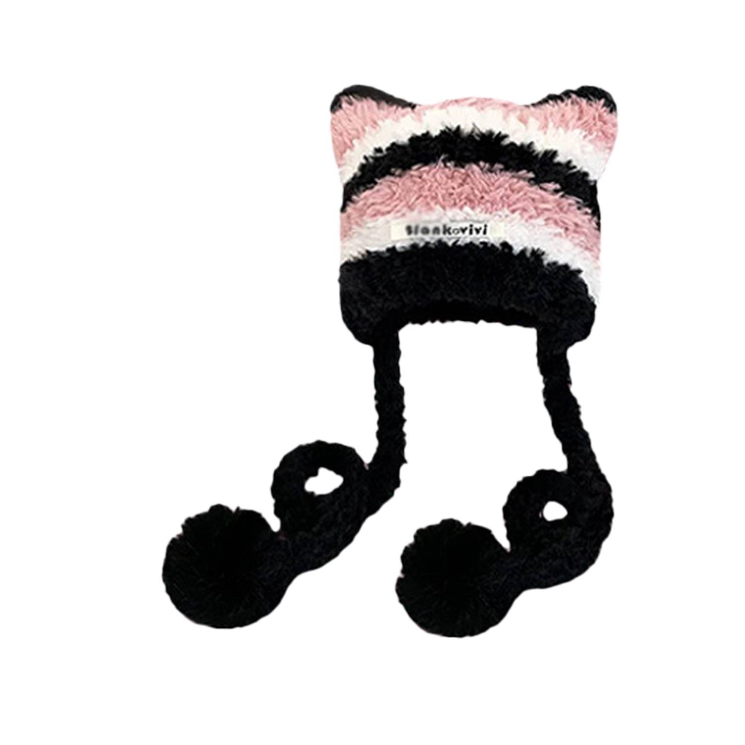 Winter Warm Cute Cat Ears Knitted Beanie Hat 5