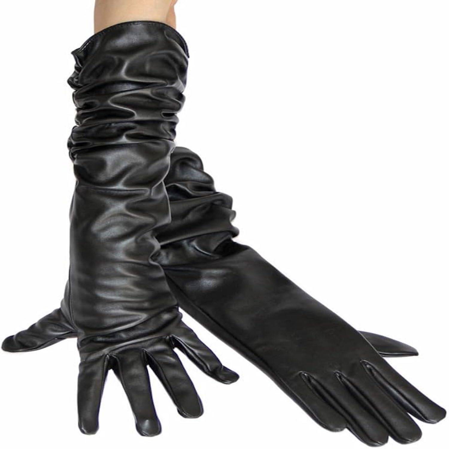 Winter Long Leather Gloves 3