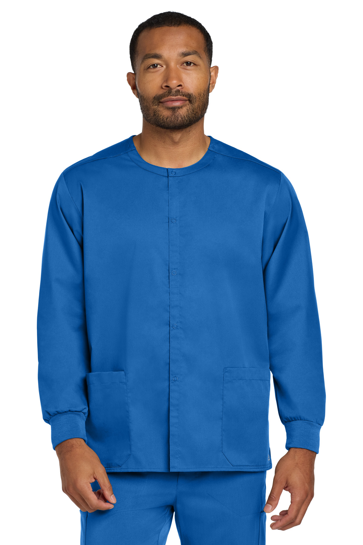 Wink® Unisex WorkFlex Snap-Front Scrub Jacket 10