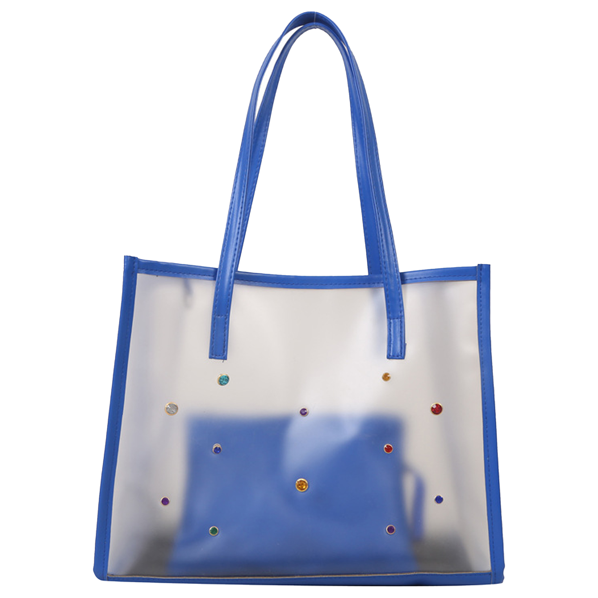 Pvc Large Capacity Transparent Fashionable Tote Bag 10