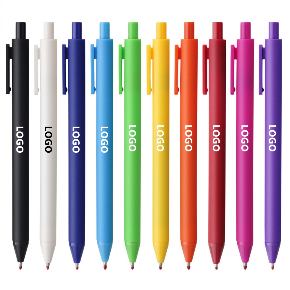 Custom ABS Retractable Fine Point Gel Ink Ballpoint Pen 2