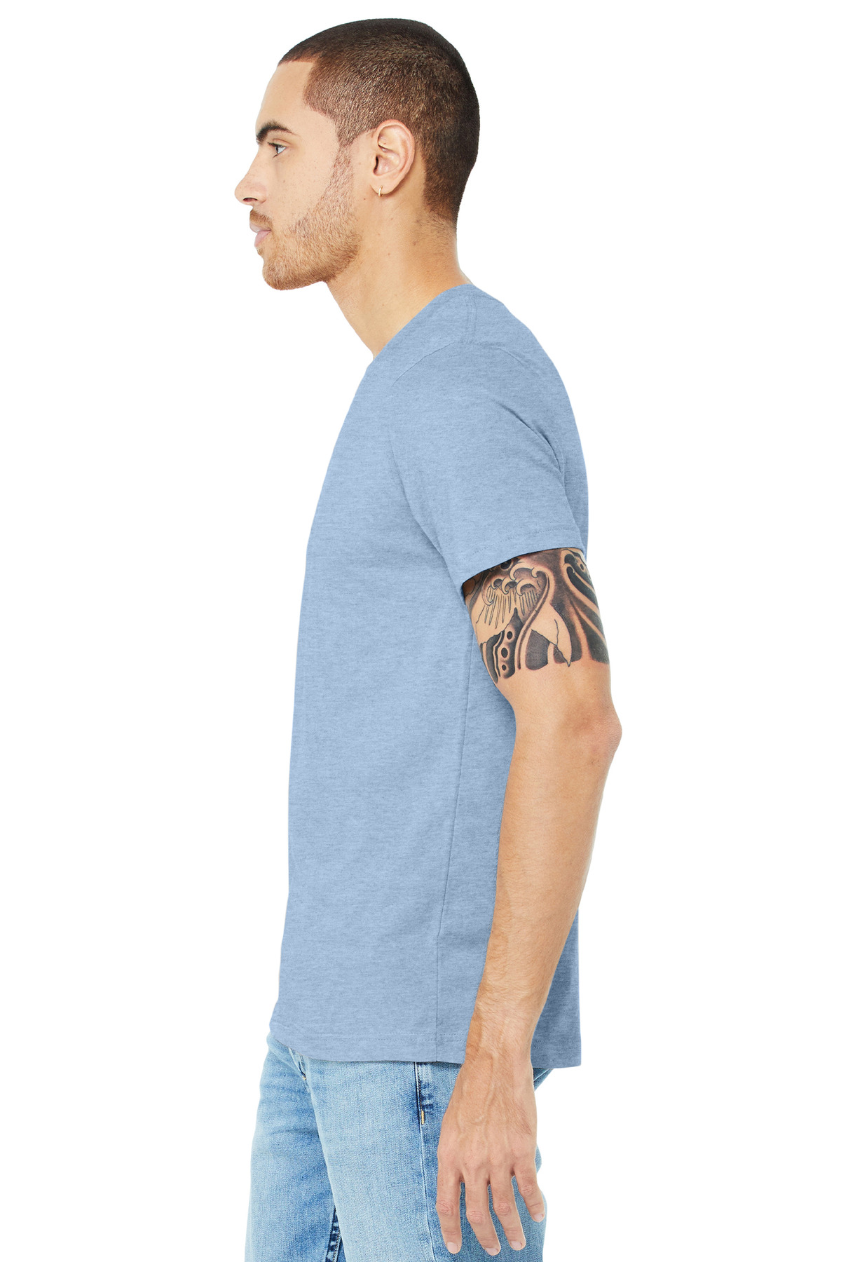 BELLA+CANVAS Unisex Heather CVC Short Sleeve Tee. BC3001CVC 515