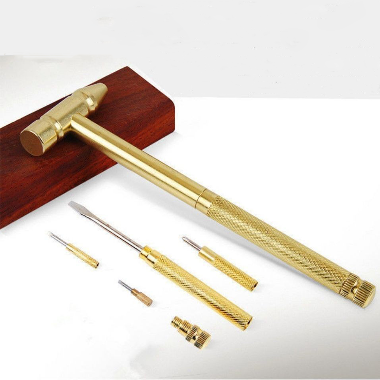 6-In-1 Mini Brass Multifunction Hammer 7
