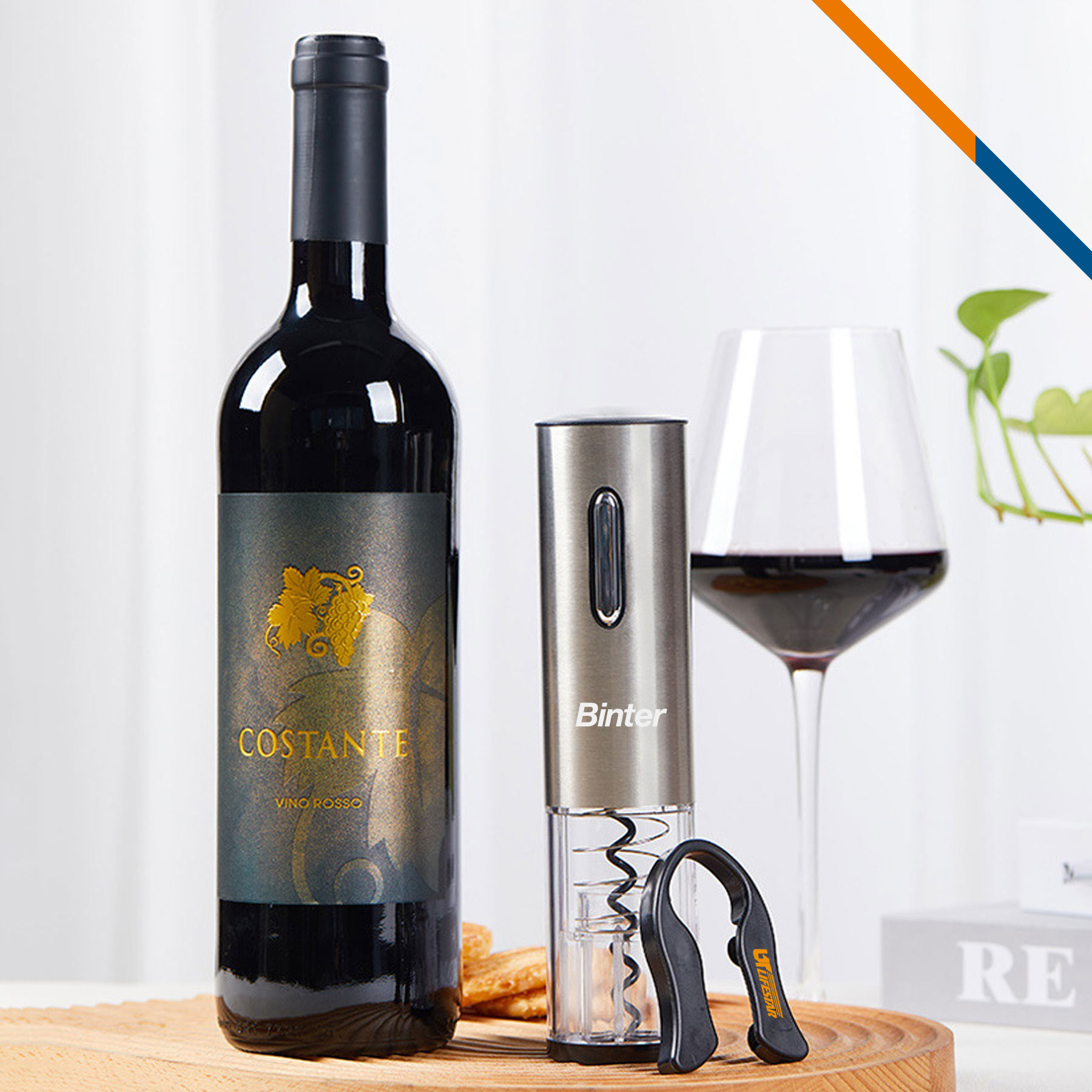 LuxCork Electric Wine Opener Set 7