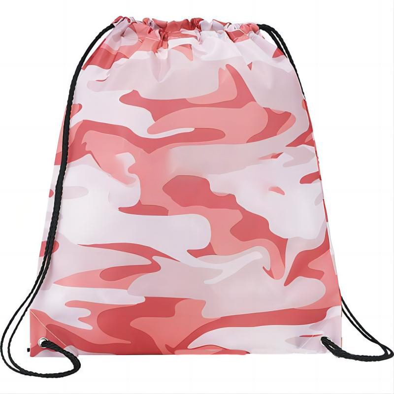 210D Polyester Custom Camo Drawstring Sports Pack 2