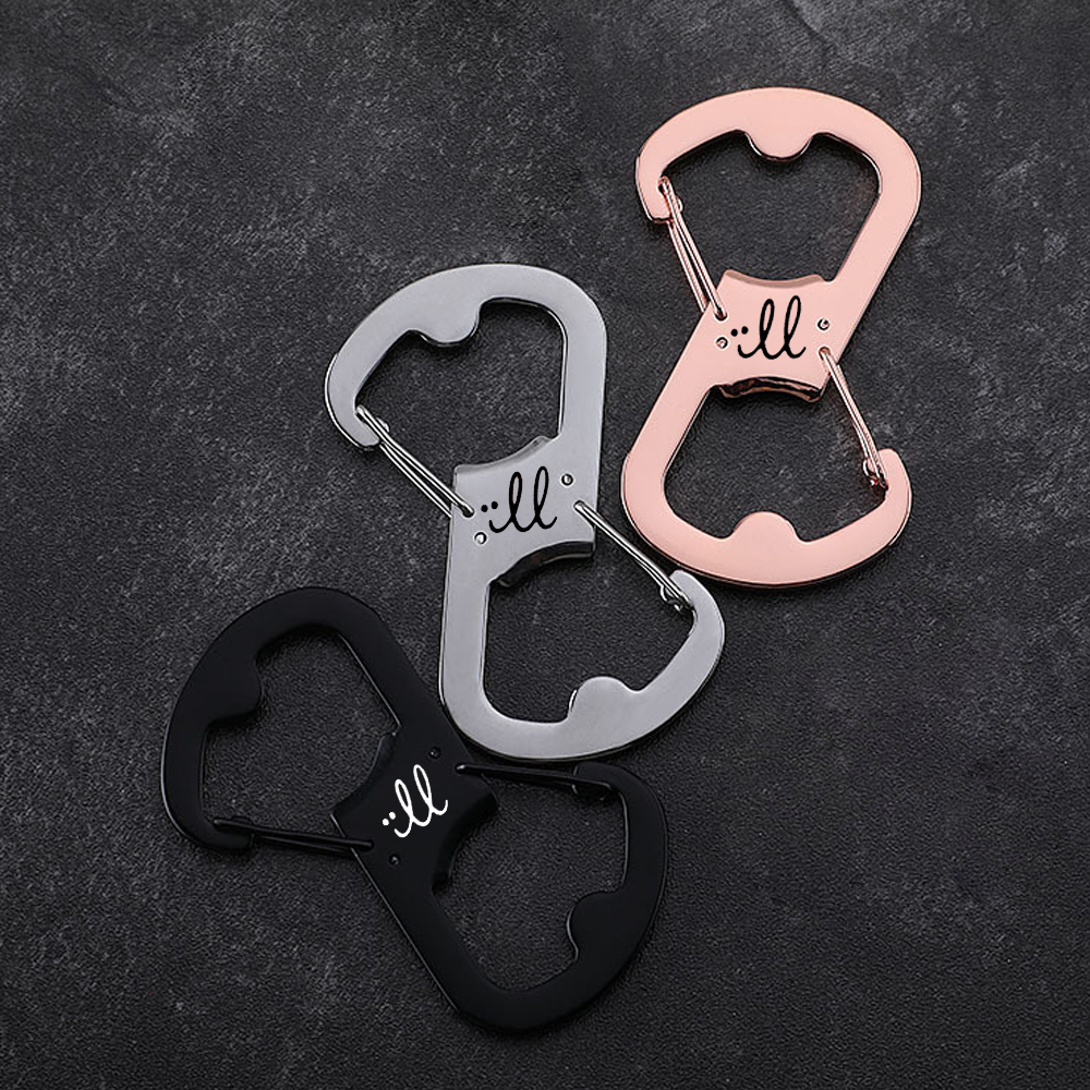 Carabiner with Double-Sided Bottle Openers 1