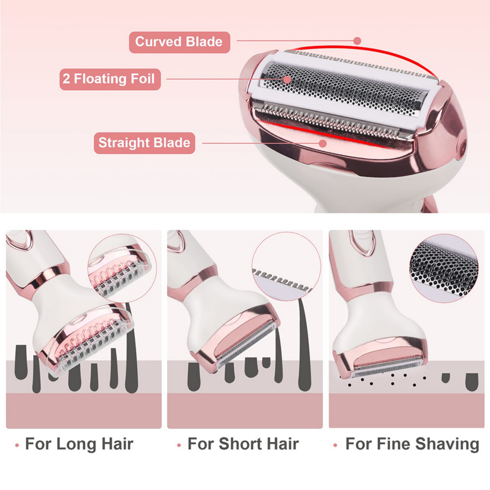 4-in-1 Lady Shaver Kit 6