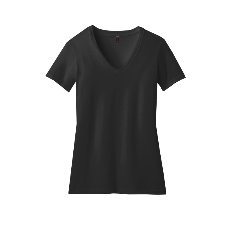 District Women's Perfect Blend CVC V-Neck Tee. 72