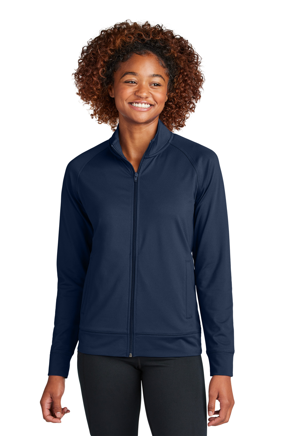 Sport-Tek® Women's Sport-Wick Stretch Full-Zip Cadet Jacket 25