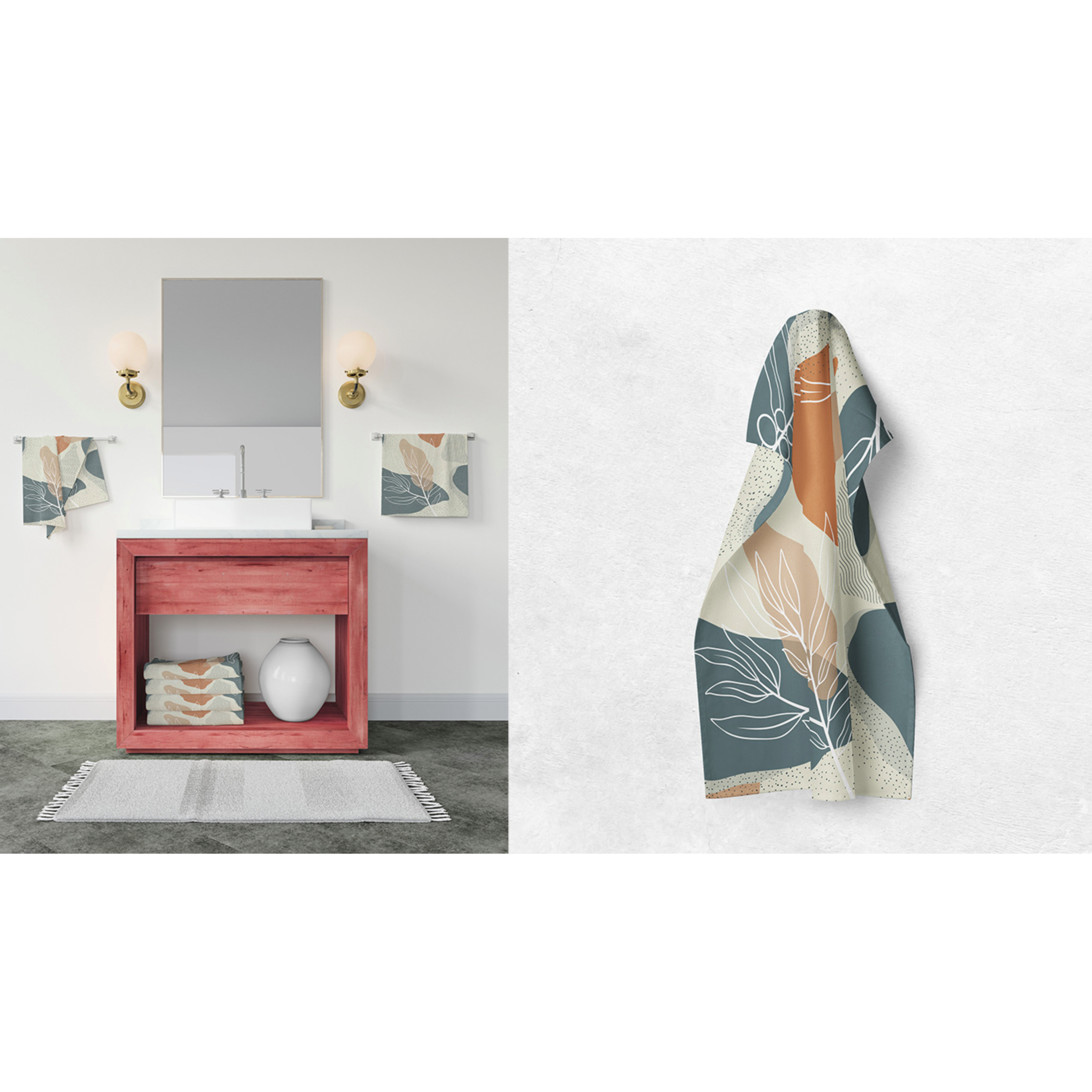 30" x 15" Full color Sublimation Hand Towel 5