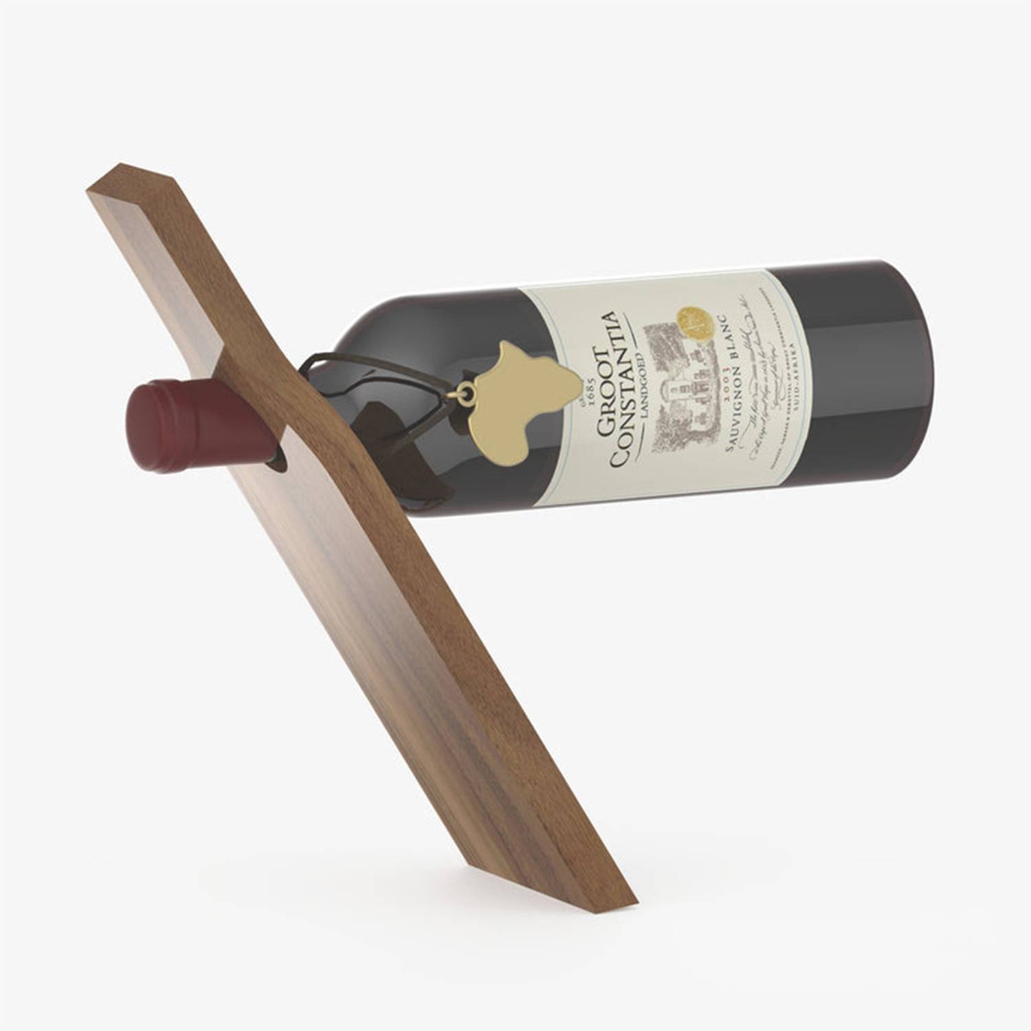 Wooden red wine bottle opener support seat 4
