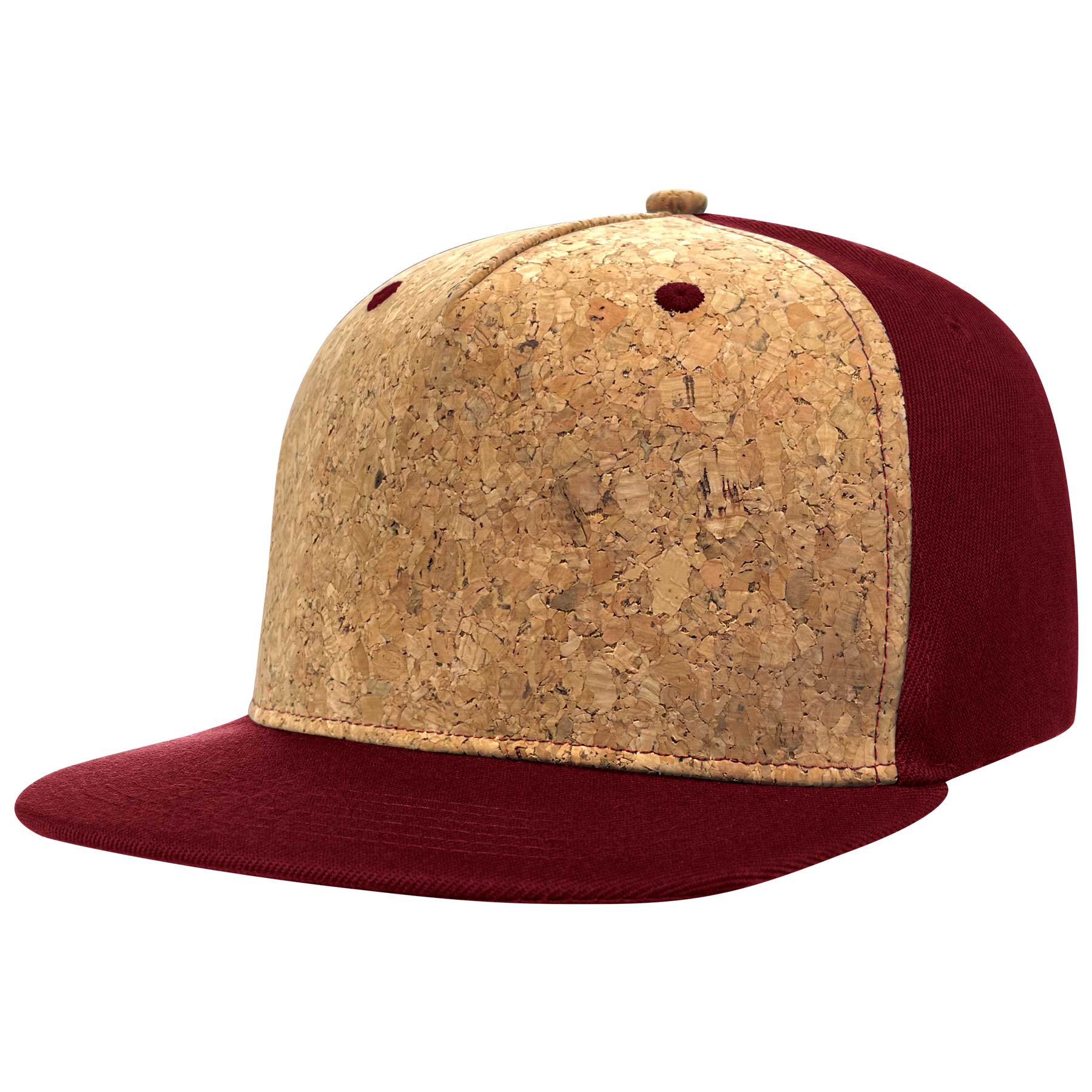 Cotton Flat Visor Adjustable Snapback Cork Caps 13