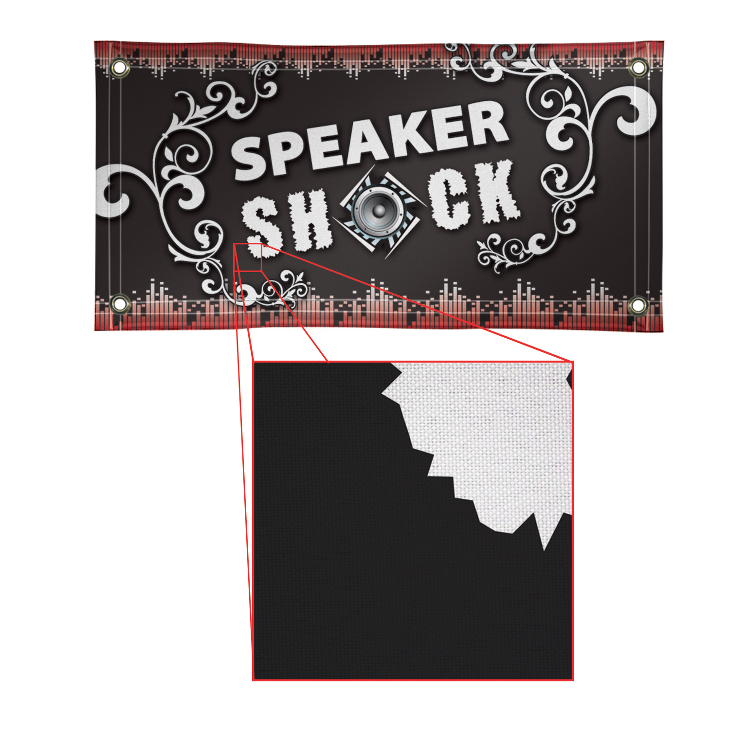 2' x 4' Poly Poplin Fabric Banner 2