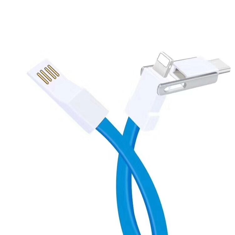 Mini 3 in 1 Short Keychain Magnet Charging Cable 3