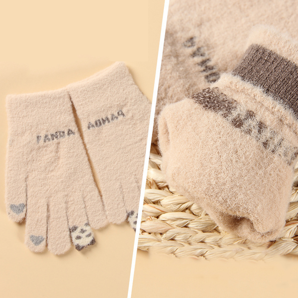 Adult Female Gloves W/ Animal Jacquard Finger 3