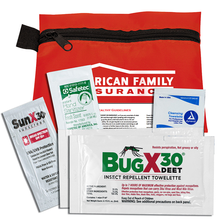 'Stay Safe Kit' 5 Piece Insect Repellent Kit in Zipper Pouch 7