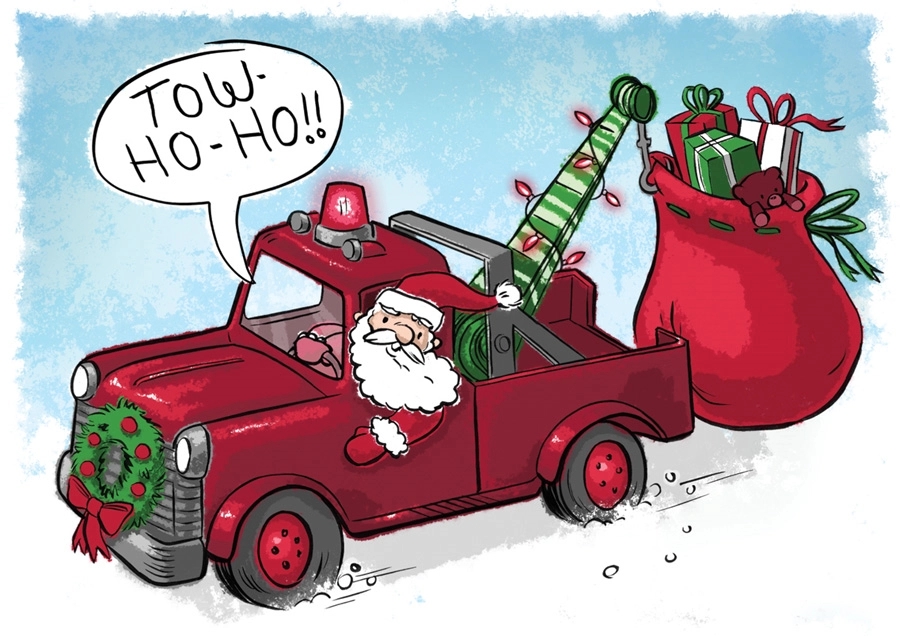 TowHoHo Automotive Holiday Cards 1
