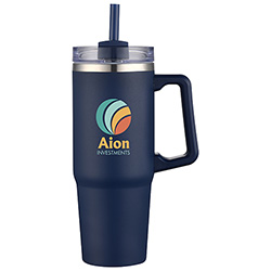 Milo 30 oz Vacuum Insulated Stainless Steel Mug with Straw 24