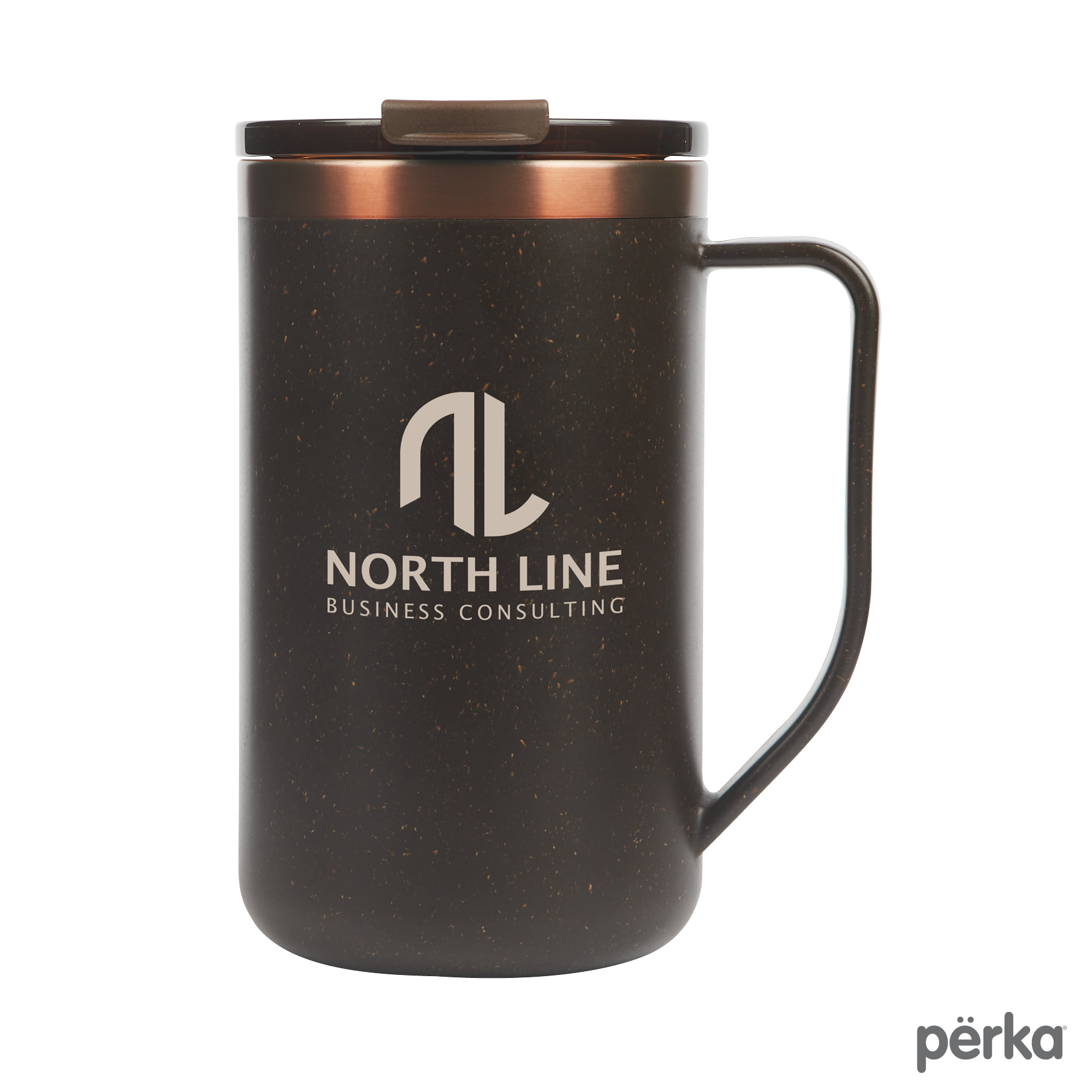Perka® Guji 15 oz. Recycled Steel and Coffee Grounds Mug 11