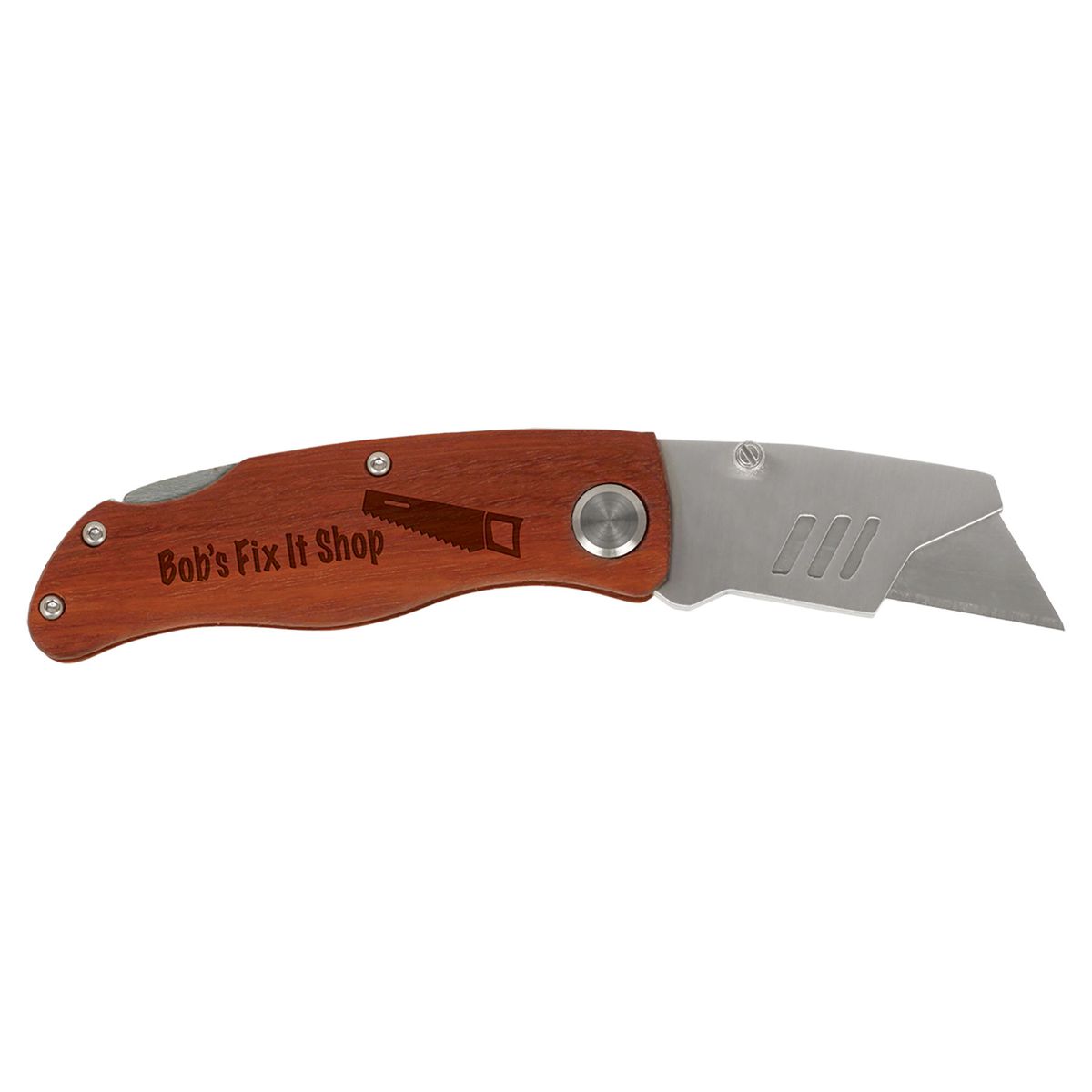 4" Wood Handle Utility Knife 2
