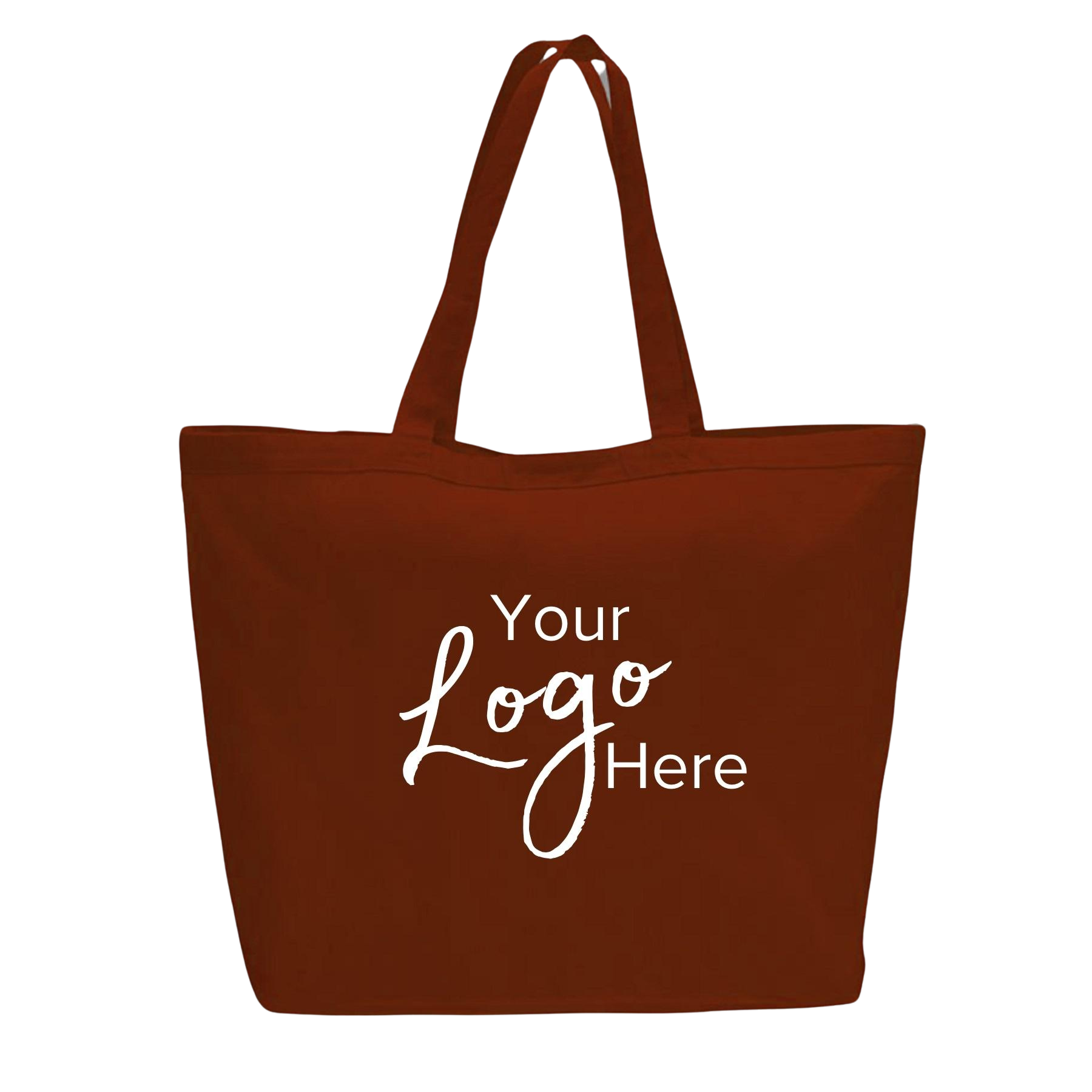 Canvas Tote Bag 23" W x 17" H with 6" Gusset, custom tote bag with logo imprint 1