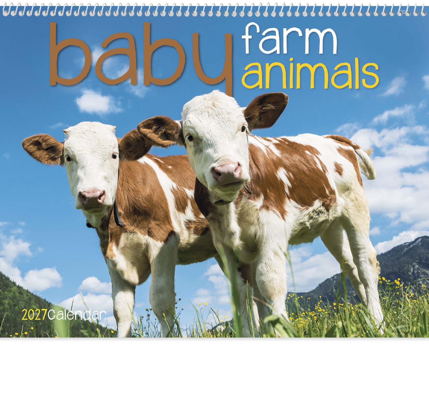 Good Value™ Baby Farm Animals - Spiral Calendar 37