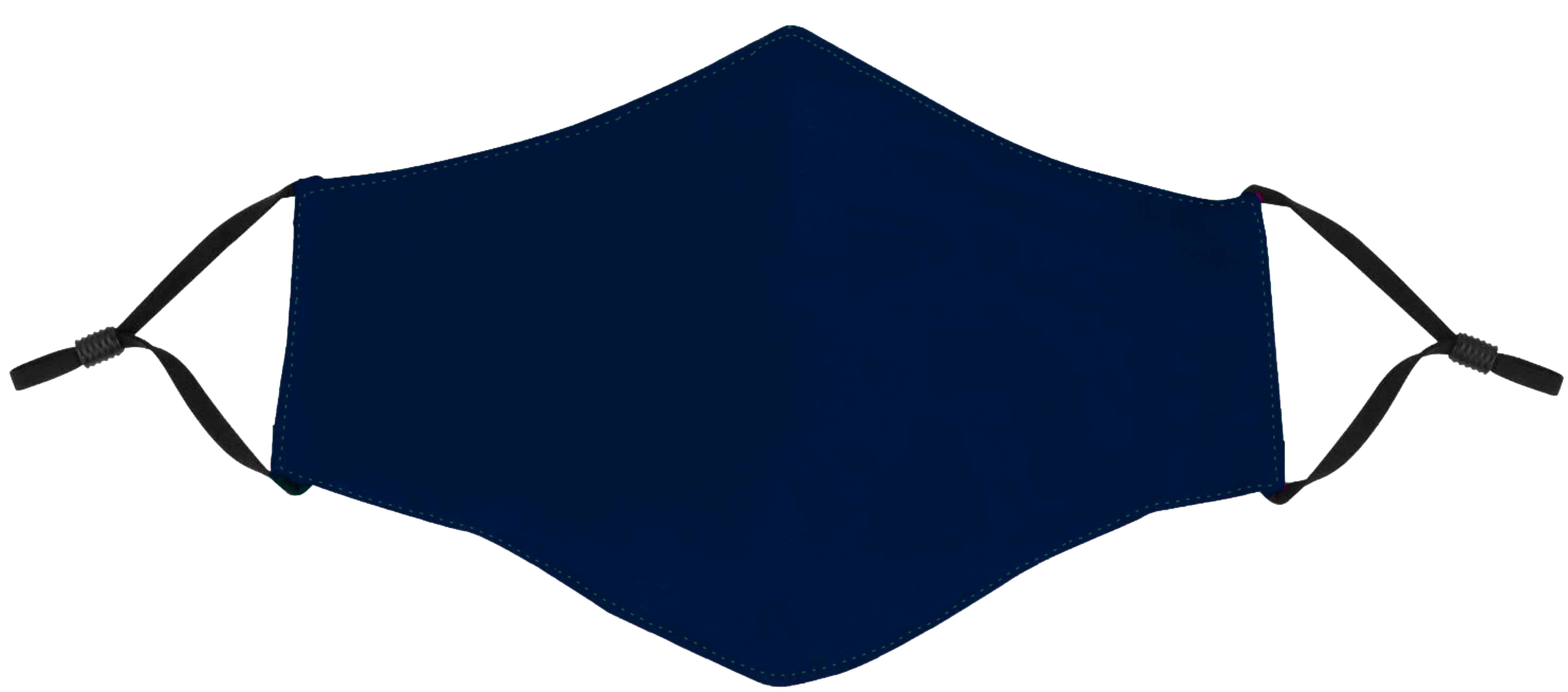 Dark Blue Face Mask with Adjustable Ear Loops 2