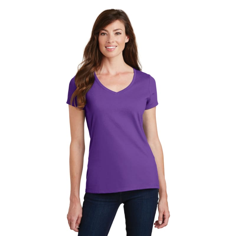 Port & Company Women's Fan Favorite V-Neck Tee. 127