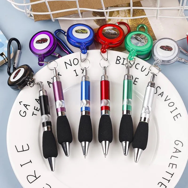 Portable Ballpoint Pen With Carabiner 4