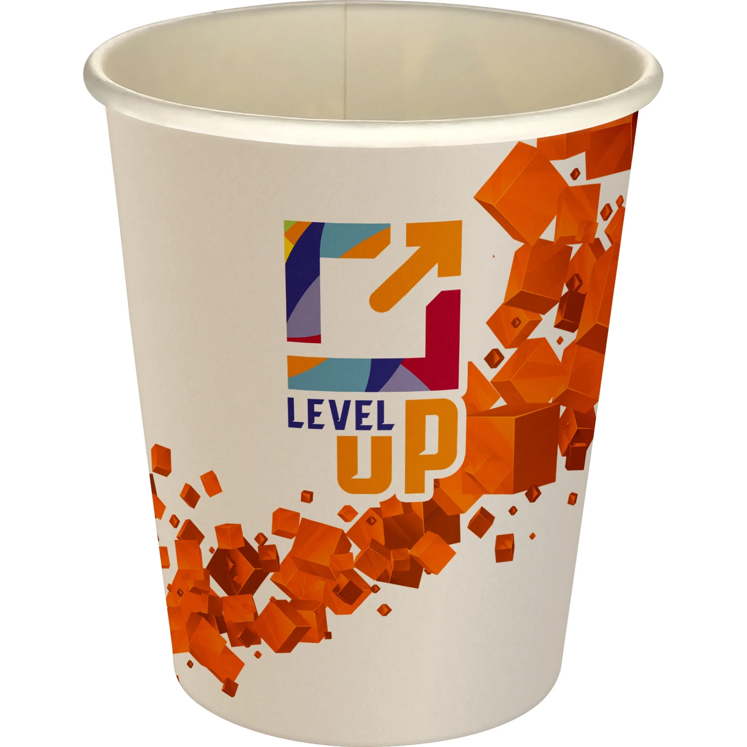 5 oz Full Color Floating Cubes Paper Cup, custom paper cup with logo imprint 6