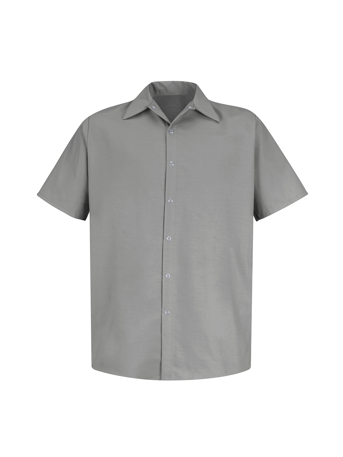 Red Kap Food Processing - Men's Gripper-Front Short-Sleeve Pocketless Work Shirt 6