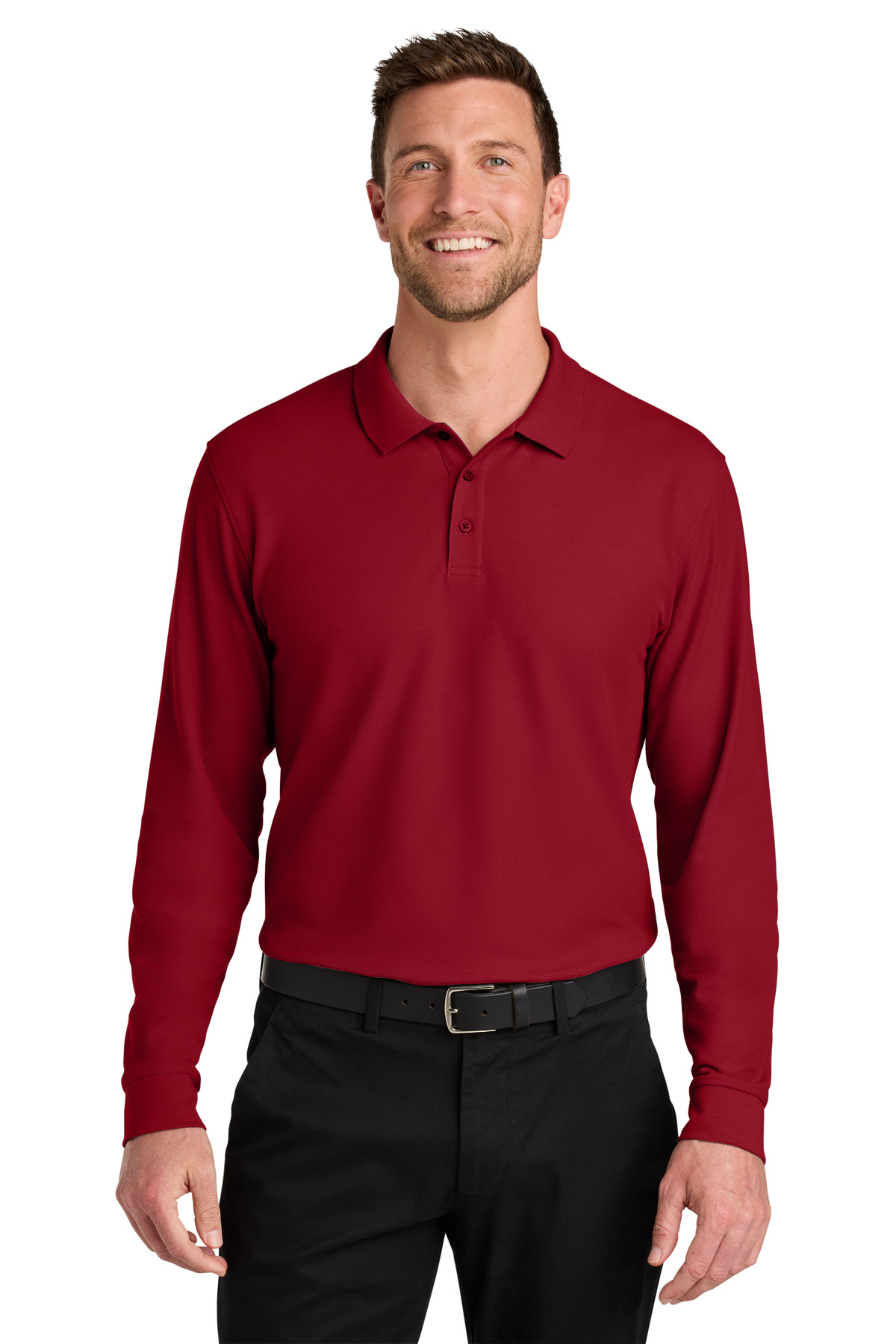 Port Authority Wearever Signature Pique Long Sleeve Polo K200LS 25