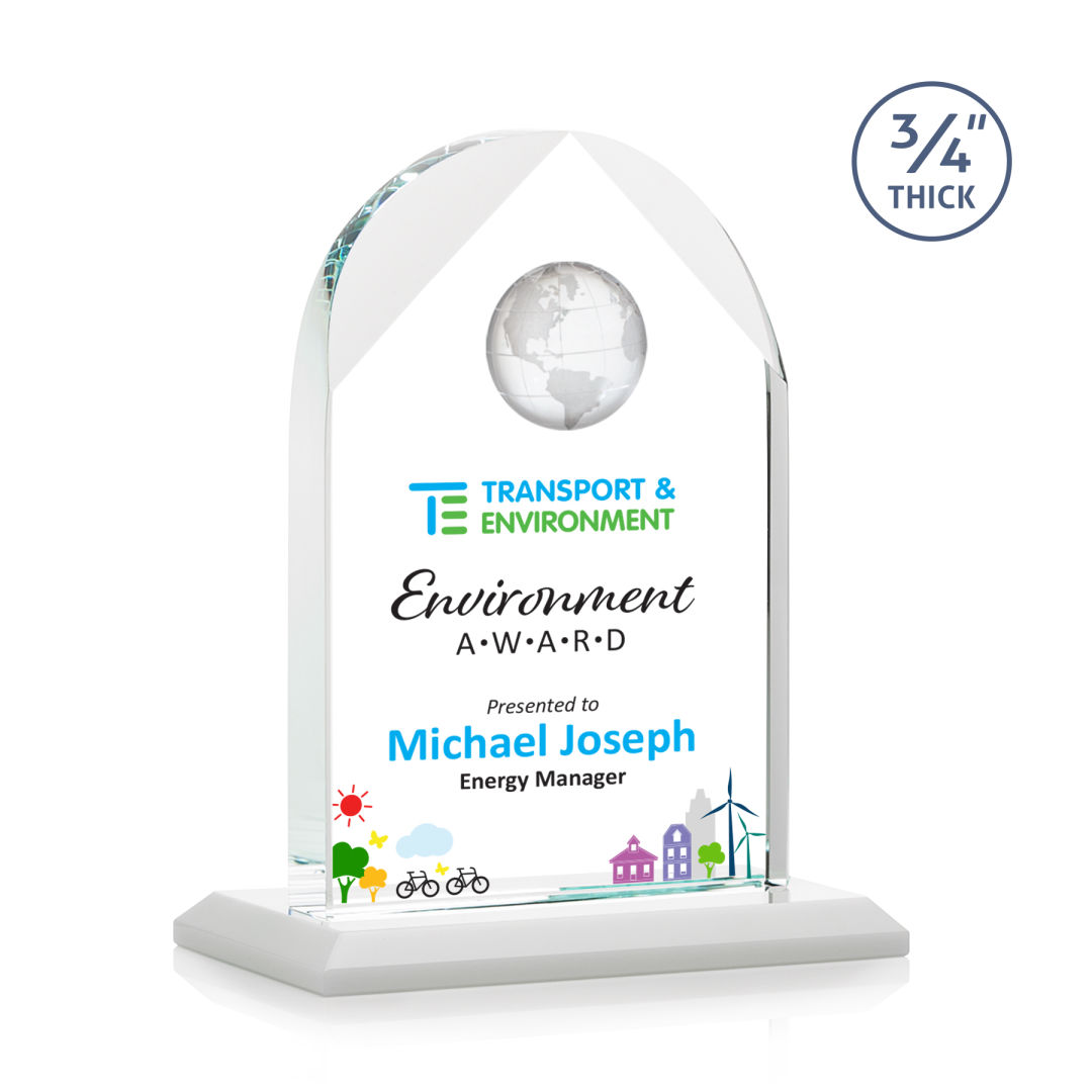 Blake Globe VividPrint™ Award - White 12