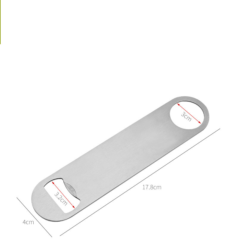 Stainless Steel Flat Bottle Opener 3