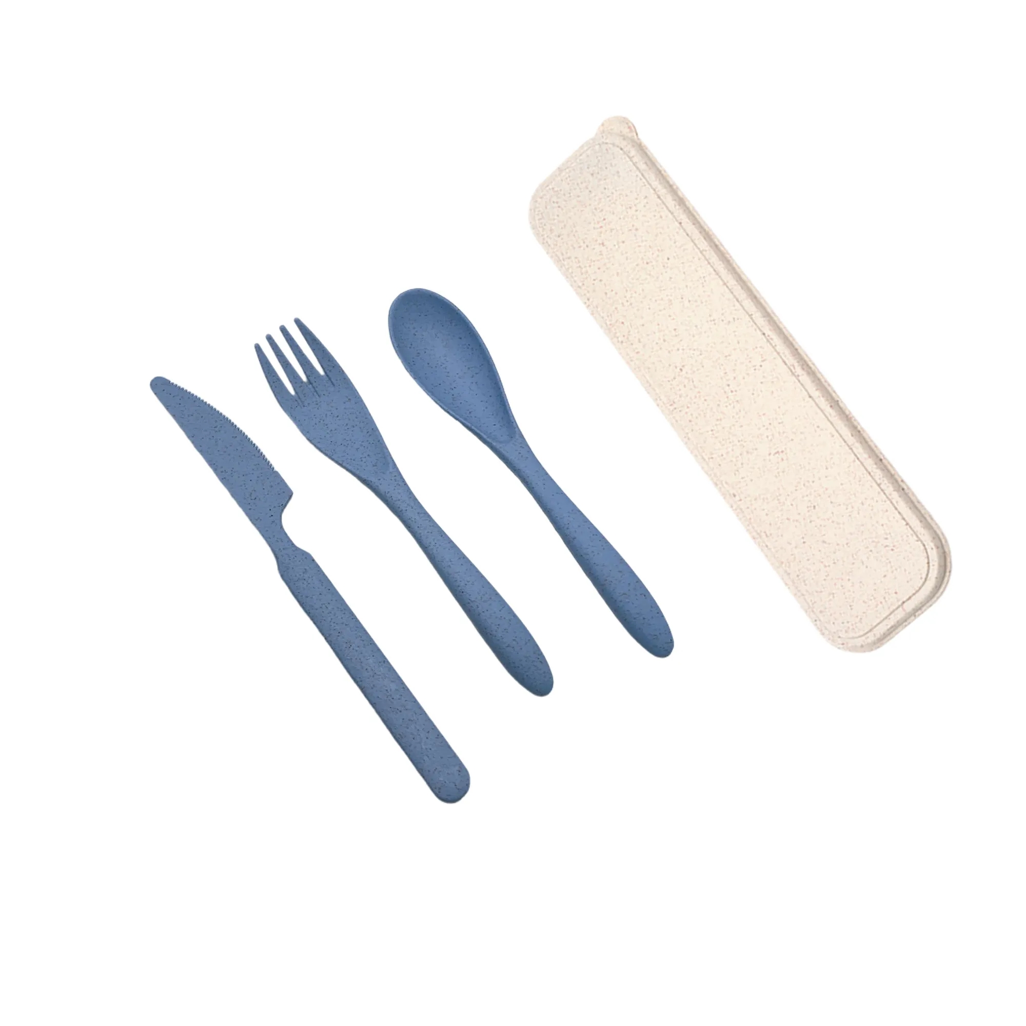 MOQ50 Eco Friendly Wheat Straw Cutlery Set 1
