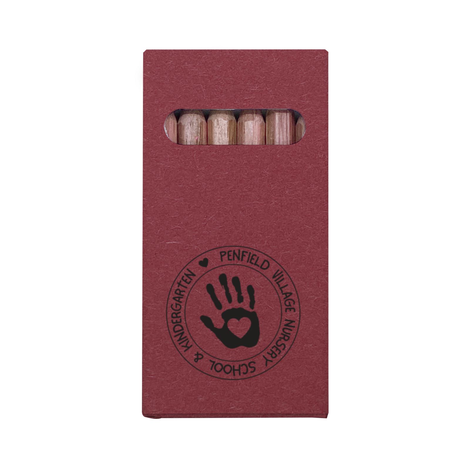 Six-Color Mini Wooden Pencil Set in Box 12