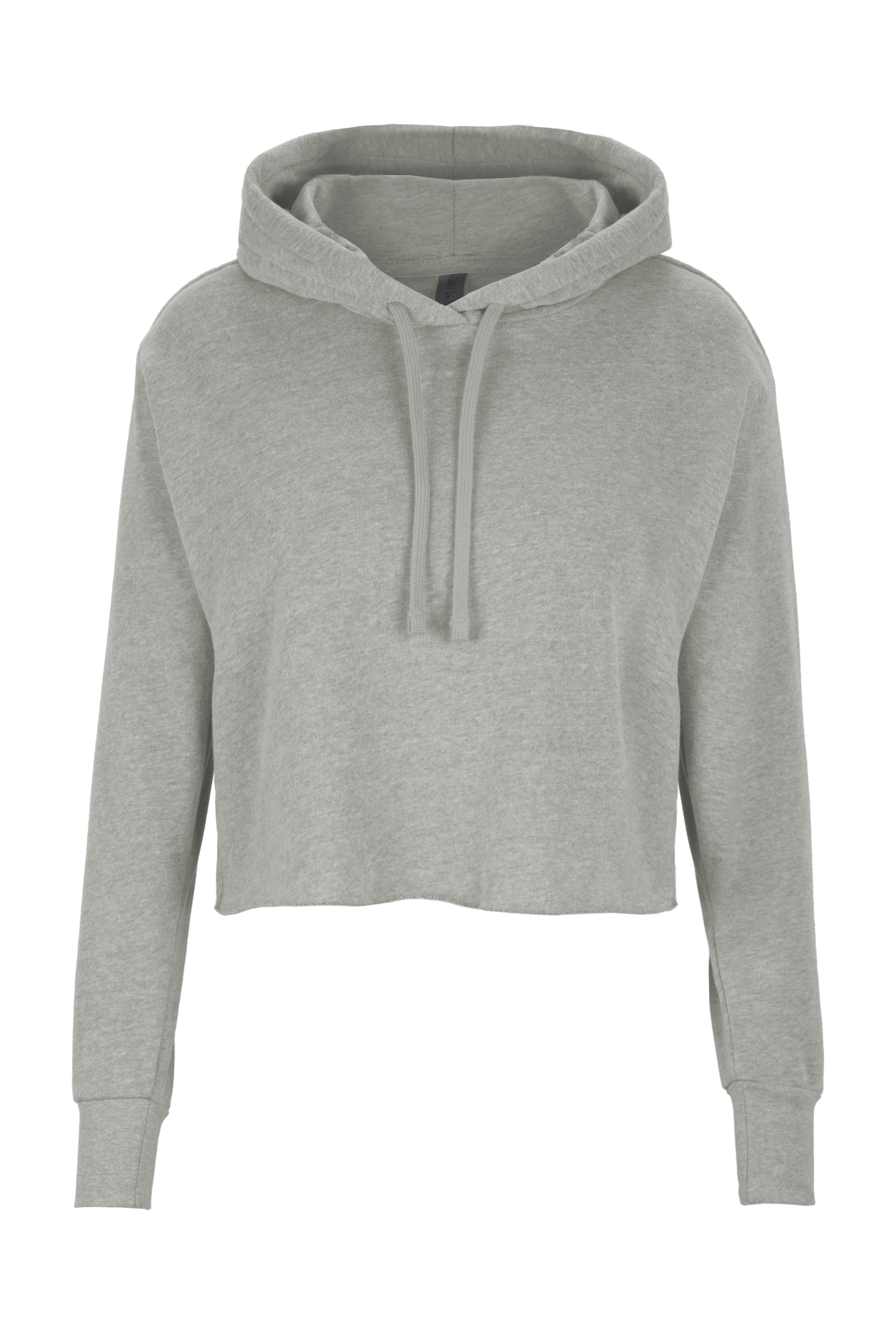Laguna Sueded Raw Edge Crop Hoodie, custom hoodie or sweatshirt with logo imprint 2