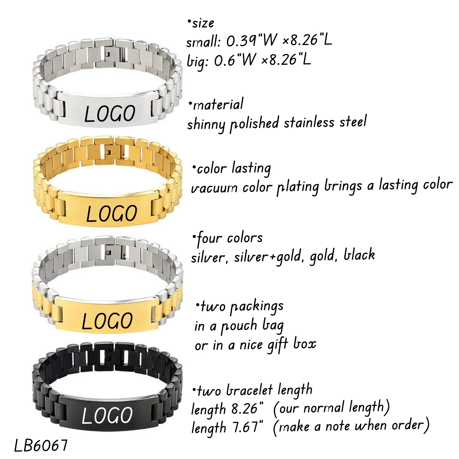 Custom Stainless Steel Bracelet for Men 4