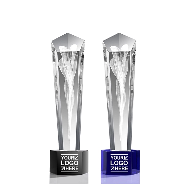 3D Laser Engrave star Crystal Custom Award 2